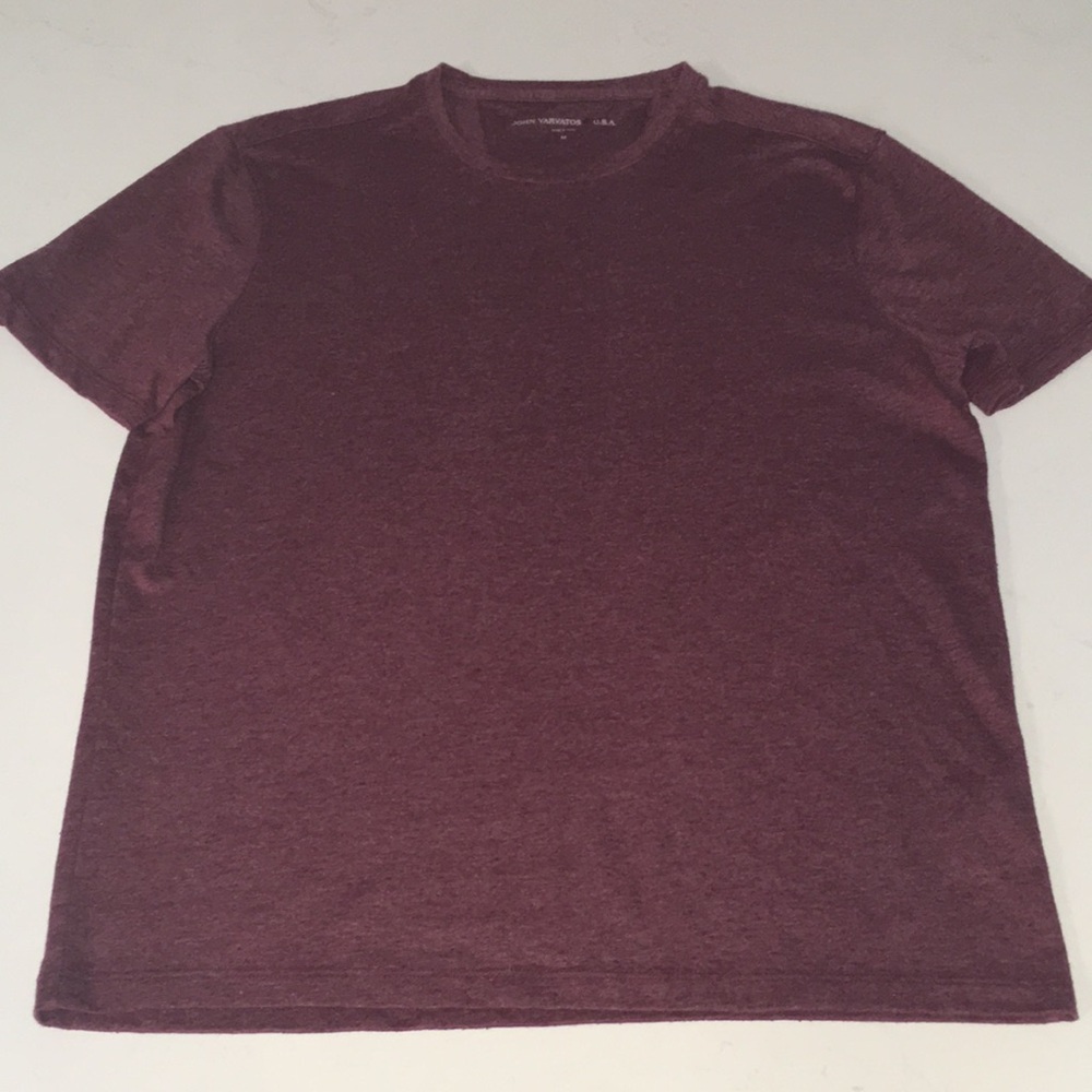 John Varvatos U.S.A. M 41” round neck brick red tee shirt cotton